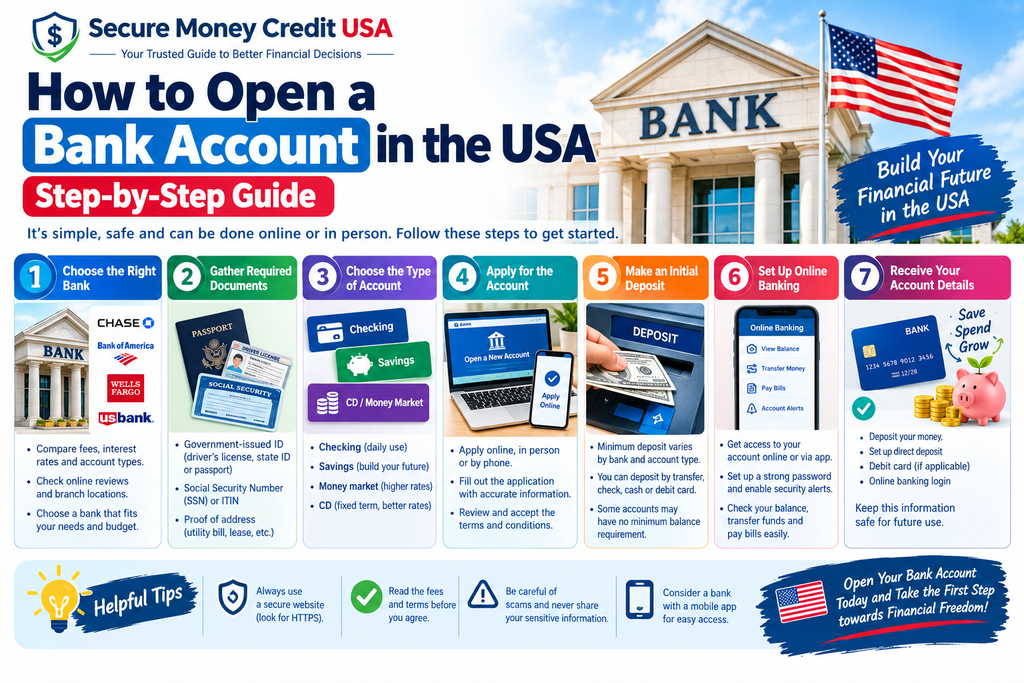 How to Open a Bank Account in the USA (2026 Guide) 1000304927